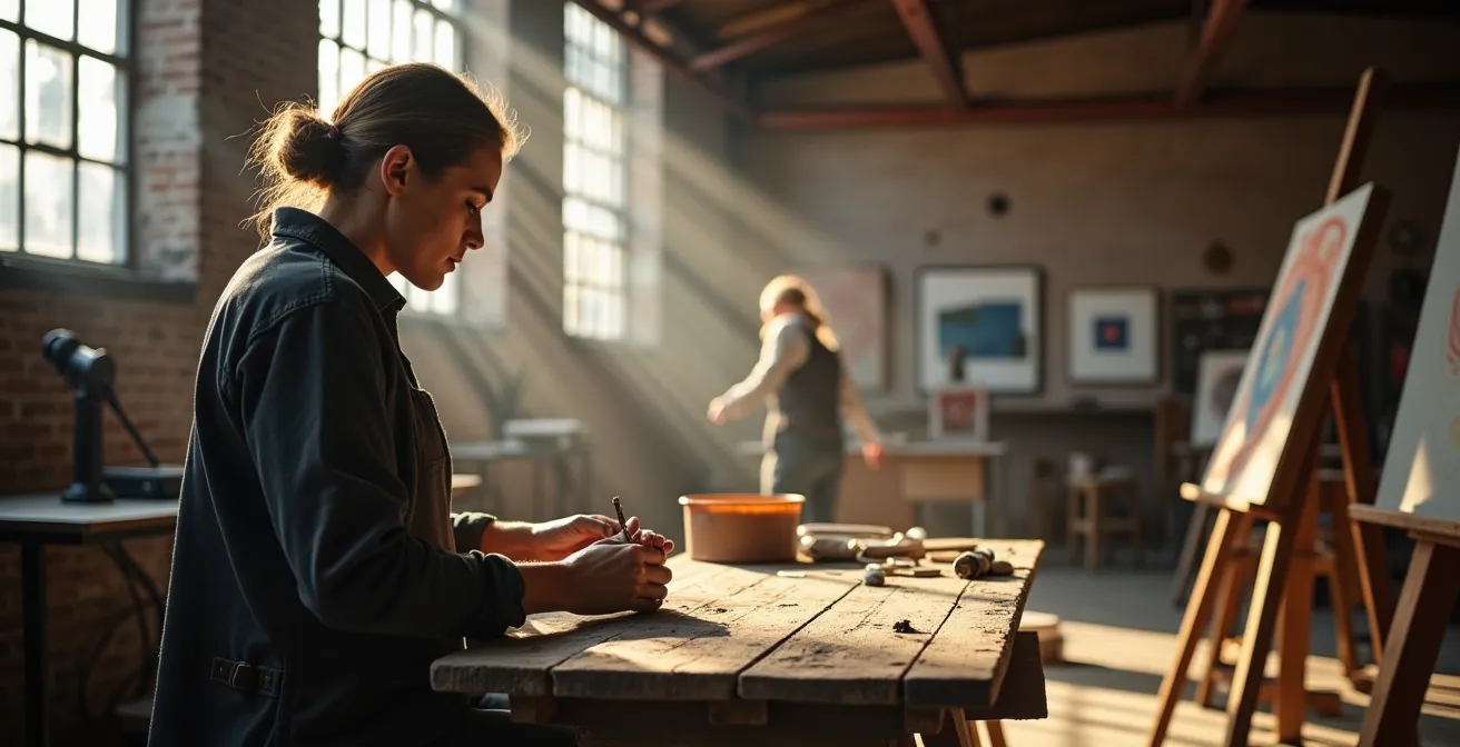 Historische Werkstätten und moderne Galerien im Dialog in Sachsenhausen