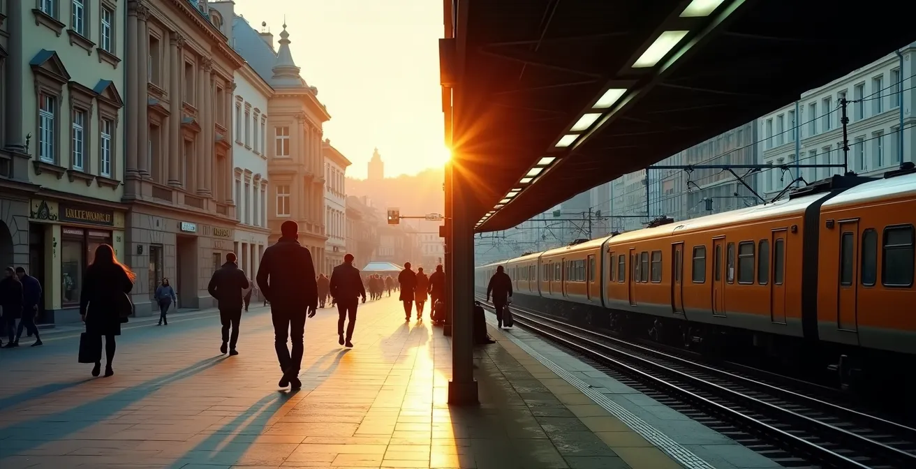 Vergleichsdarstellung der versteckten Kosten zwischen zentraler und peripherer Unterkunft
