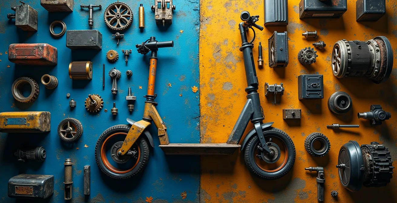 Vergleich der Umweltbilanz von E-Scootern und mechanischen Fahrrädern über deren Lebenszyklus