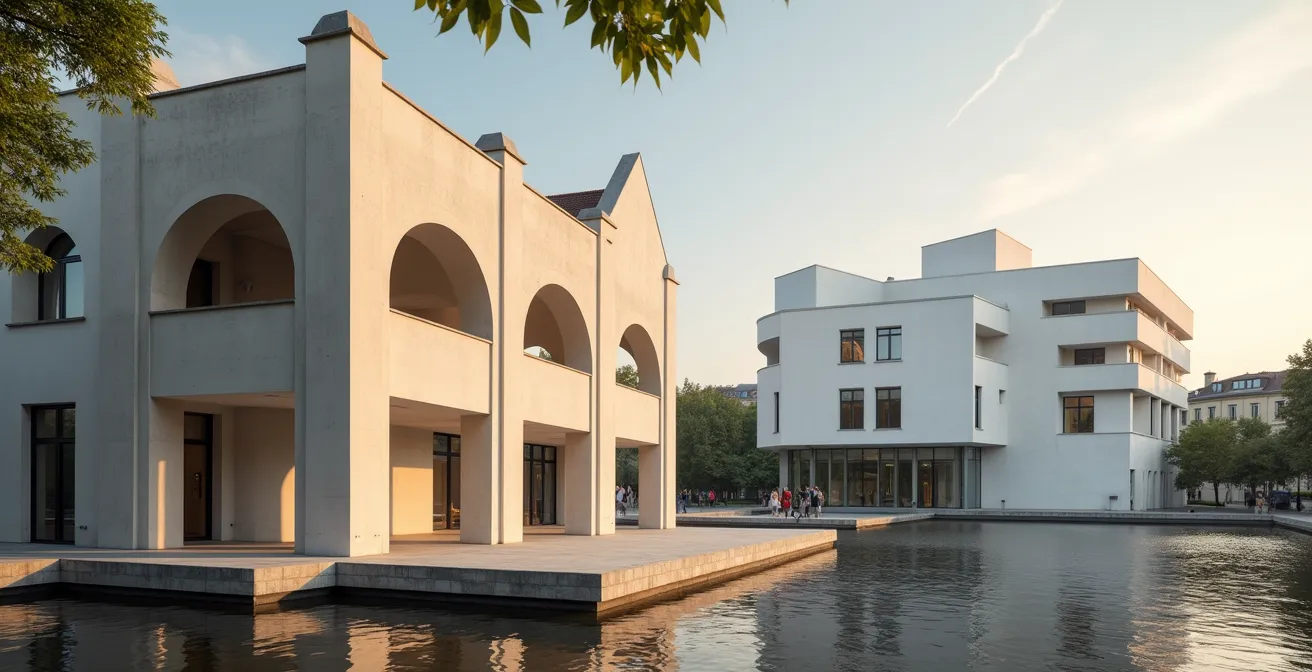 Architektonischer Dialog zwischen historischer Villa und moderner Museumsarchitektur
