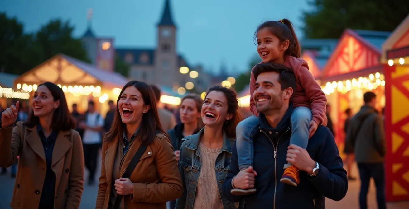 Lebendige Festivalszene am Frankfurter Museumsufer mit Besuchern und Kulturständen