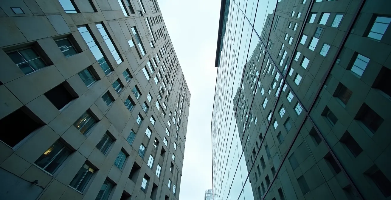 Architektonischer Stilvergleich zwischen Messeturm und Commerzbank Tower