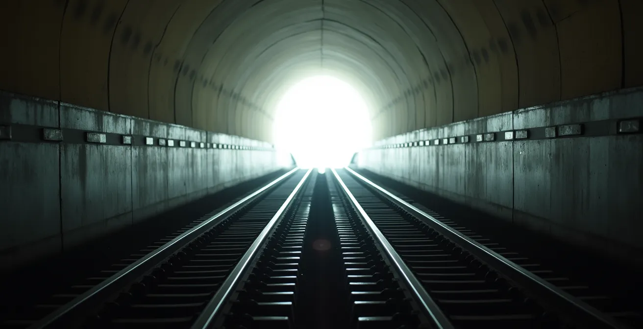 Bahnsteig der Station Bockenheimer Warte mit Umsteigemöglichkeiten